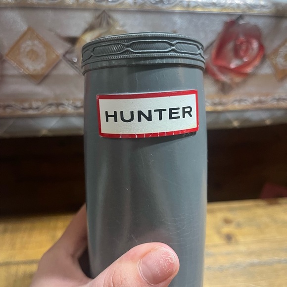 Hunter lace up gray boots - Picture 5 of 9